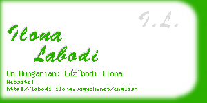 ilona labodi business card